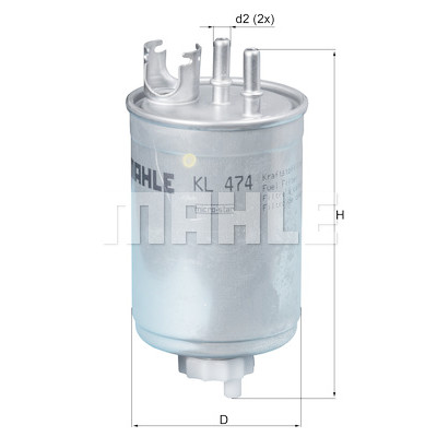 Filtre à carburant MAHLE ORIGINAL KL 474