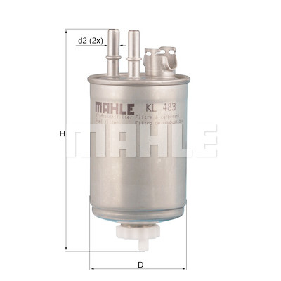 Filtre à carburant MAHLE ORIGINAL KL 483