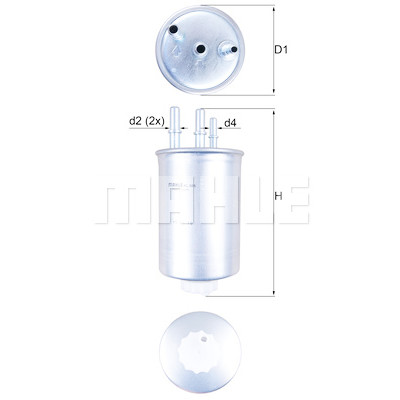 Filtre à carburant MAHLE ORIGINAL KL 505