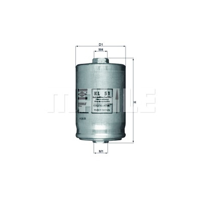Filtre à carburant MAHLE ORIGINAL KL 51