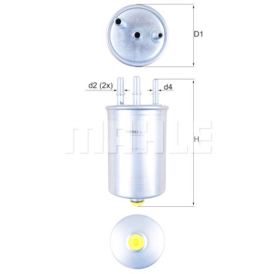 Filtre à carburant MAHLE ORIGINAL KL 511