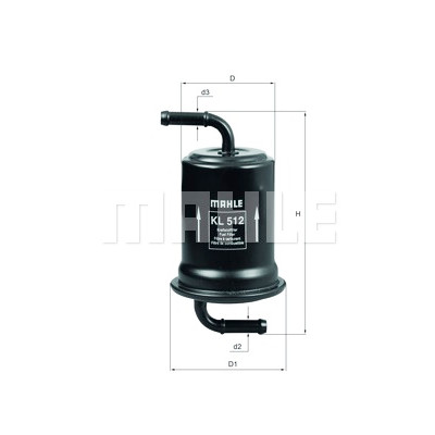 Filtre à carburant MAHLE ORIGINAL KL 512