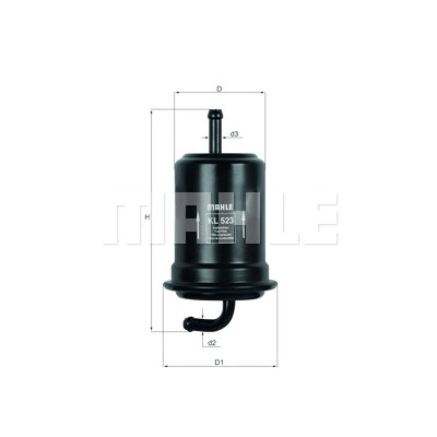 Filtre à carburant MAHLE ORIGINAL KL 523