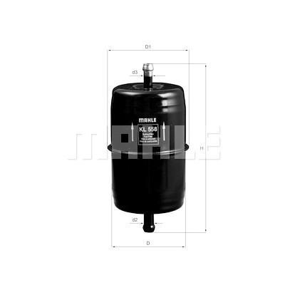 Filtre à carburant MAHLE ORIGINAL KL 558