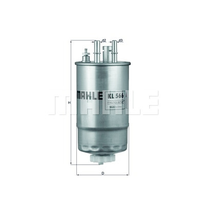 Filtre à carburant MAHLE ORIGINAL KL 566