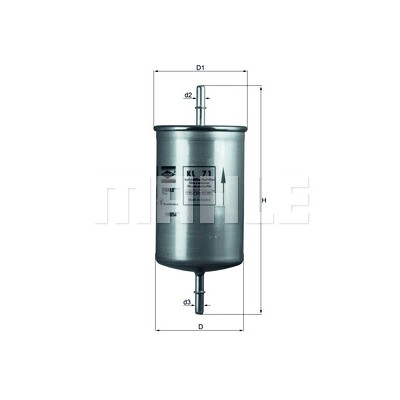 Filtre à carburant MAHLE ORIGINAL KL 71