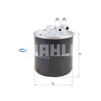 Filtre à carburant MAHLE ORIGINAL KL 723D