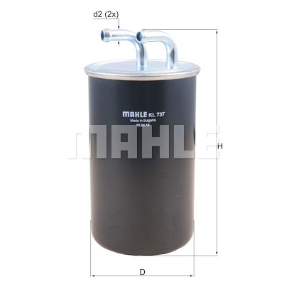 Filtre à carburant MAHLE ORIGINAL KL 737