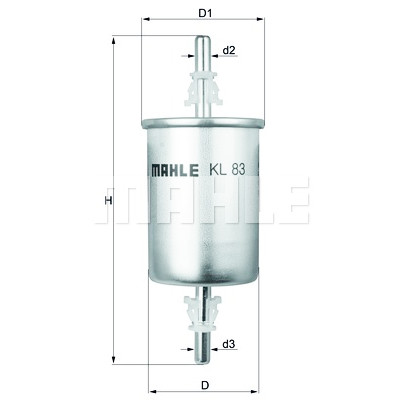 Filtre à carburant MAHLE ORIGINAL KL 83