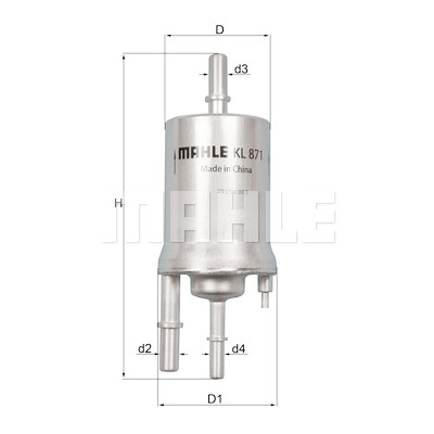 Filtre à carburant MAHLE ORIGINAL KL 871