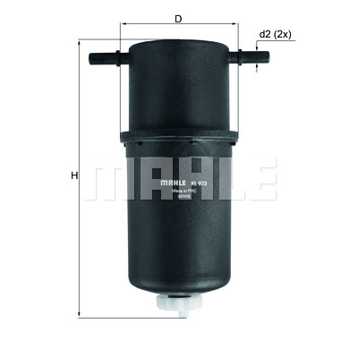 Filtre à carburant MAHLE ORIGINAL KL 873