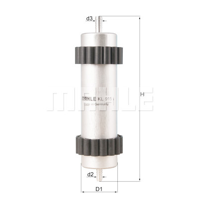 Filtre à carburant MAHLE ORIGINAL KL 915
