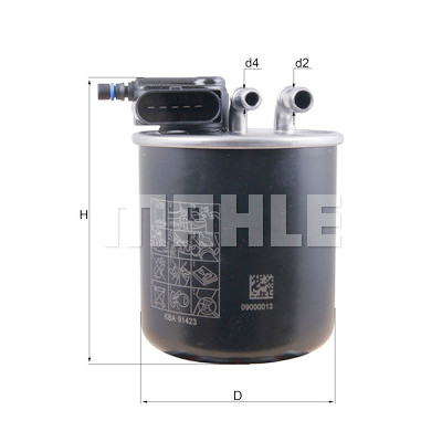 Filtre à carburant MAHLE ORIGINAL KL 942