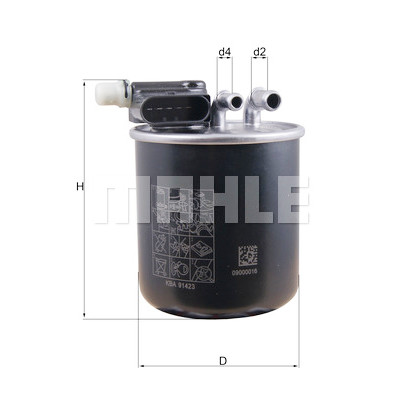 Filtre à carburant MAHLE ORIGINAL KL 948