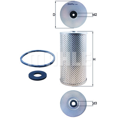 Filtre à carburant MAHLE ORIGINAL KX 210D
