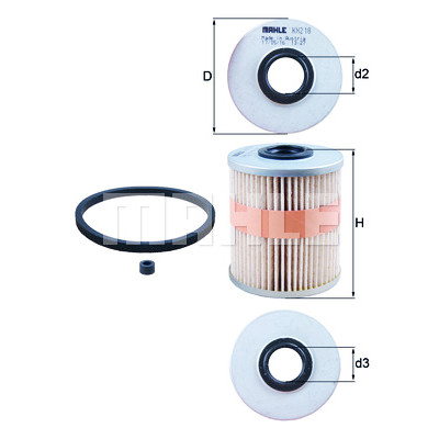 Filtre à carburant MAHLE ORIGINAL KX 218D