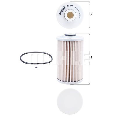 Filtre à carburant MAHLE ORIGINAL KX 344D