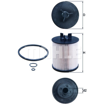Filtre à carburant MAHLE ORIGINAL KX 86/1D