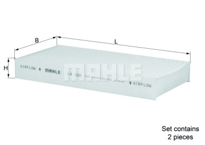 Filtre à air d'habitacle MAHLE ORIGINAL LA 122/S