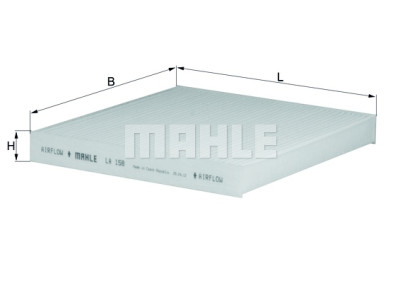 Filtre à air d'habitacle MAHLE ORIGINAL LA 158
