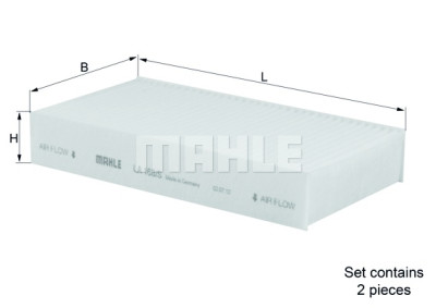 Filtre à air d'habitacle MAHLE ORIGINAL LA 168/S