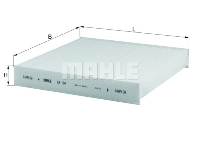 Filtre à air d'habitacle MAHLE ORIGINAL LA 184