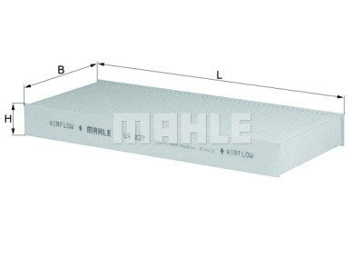 Filtre à air d'habitacle MAHLE ORIGINAL LA 237