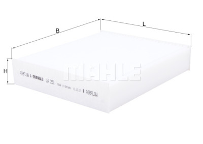 Filtre à air d'habitacle MAHLE ORIGINAL LA 251