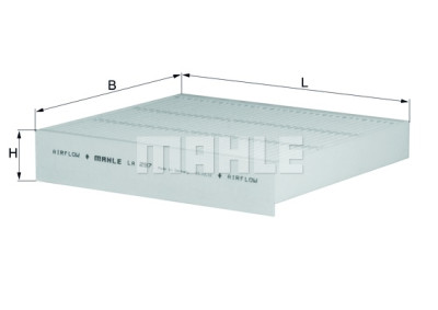 Filtre à air d'habitacle MAHLE ORIGINAL LA 297