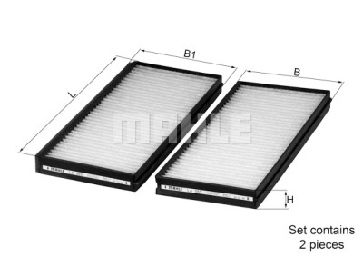 Filtre à air d'habitacle MAHLE ORIGINAL LA 365/S