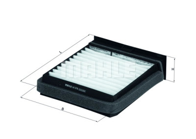 Filtre à air d'habitacle MAHLE ORIGINAL LA 376