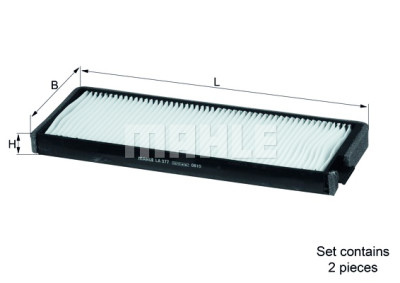 Filtre à air d'habitacle MAHLE ORIGINAL LA 377/S