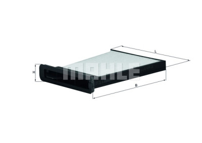 Filtre à air d'habitacle MAHLE ORIGINAL LA 480