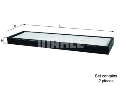 Filtre à air d'habitacle MAHLE ORIGINAL LA 495/S