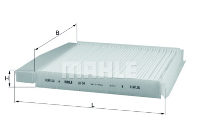 Filtre à air d'habitacle MAHLE ORIGINAL LA 54