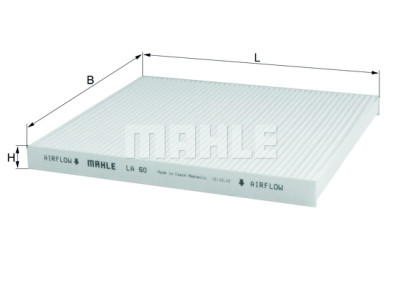 Filtre à air d'habitacle MAHLE ORIGINAL LA 60