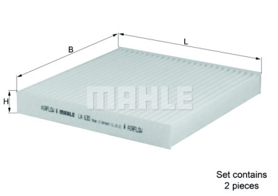 Filtre à air d'habitacle MAHLE ORIGINAL LA 630/S