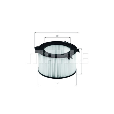Filtre à air d'habitacle MAHLE ORIGINAL LA 65