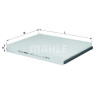 Filtre à air d&#39;habitacle MAHLE ORIGINAL LA 657