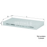 Filtre à air d&#39;habitacle MAHLE ORIGINAL LA 674/S