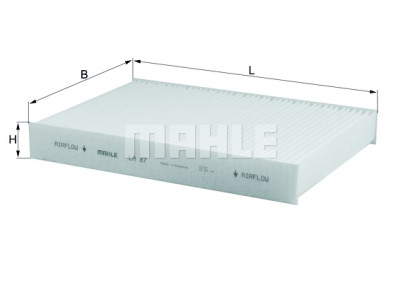 Filtre à air d'habitacle MAHLE ORIGINAL LA 87