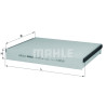 Filtre à air d&#39;habitacle MAHLE ORIGINAL LA 875