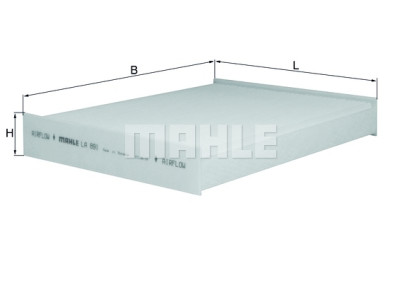 Filtre à air d'habitacle MAHLE ORIGINAL LA 891