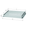 Filtre à air d&#39;habitacle MAHLE ORIGINAL LA 9