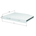 Filtre à air d&#39;habitacle MAHLE ORIGINAL LA 947