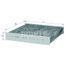 Filtre à air habitacle MAHLE ORIGINAL LAK 155