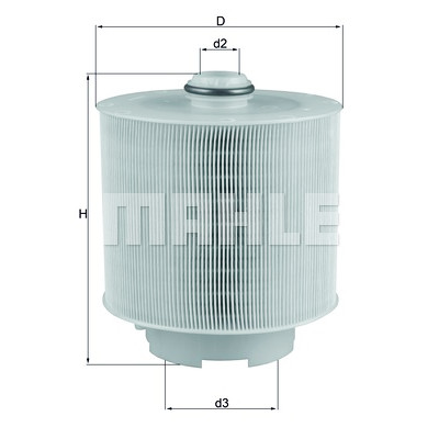 Filtre à air MAHLE ORIGINAL LX 1006/2D