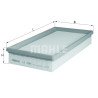 Filtre à air MAHLE ORIGINAL LX 1080