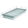 Filtre à air MAHLE ORIGINAL LX 1143