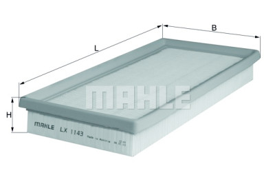 Filtre à air MAHLE ORIGINAL LX 1143